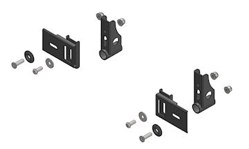 Rear bumper mounting kit 2-pc.