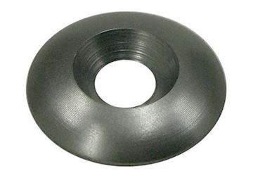 Countersunk aluminium seat washer black