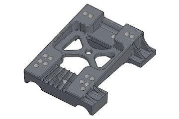 Engine mount 32mm magnesium straight