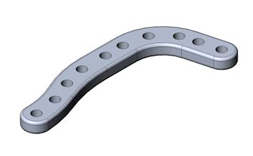 Exhaust bracket extension aluminium