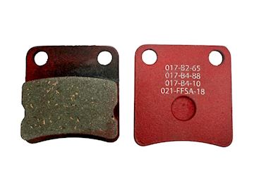 Front/rear brake pad Mini-KZ soft red set 2-pc