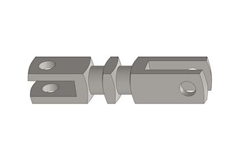 Double fork for brake distributor 