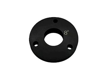 Steering wheel hub spacer inclined 8° black