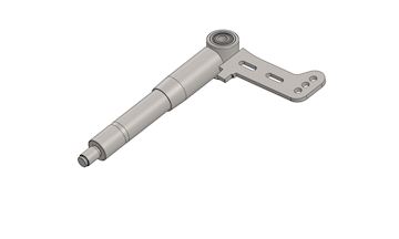 Stub axle left 25-25 40mm 10,2° pin M10 complete '20/25