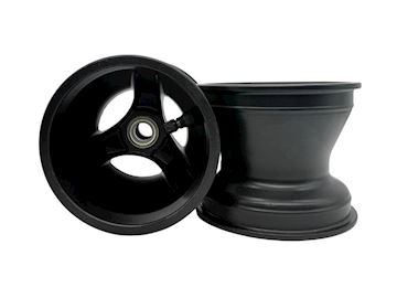 Wheel front 112mm aluminium complete 1-pc