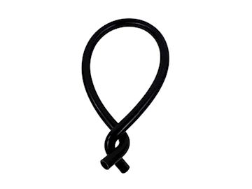 Water Hose with double bend black New-Line