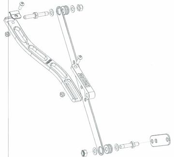 Radiator support kit X30 waterswift Iame