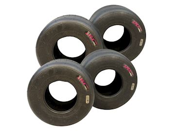Kart tyres Apex soft slick purple set