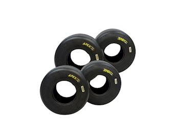 Kart tyres Apex hard yellow set