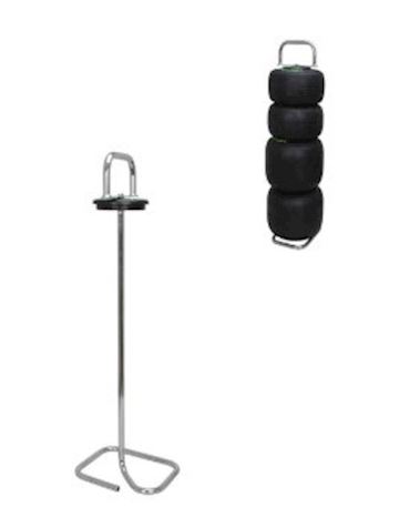 Karting wheel stand chromed steel