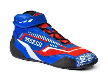 Sparco kartschoenen K-Rock lichtblauw/rood
