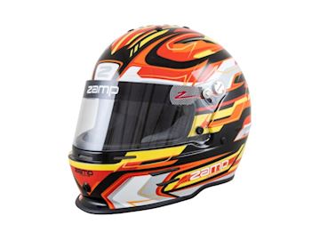 Helm RZ42 jeugd zwart/rood Zamp