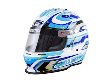 Helm RZ42 jeugd blauw/wit Zamp